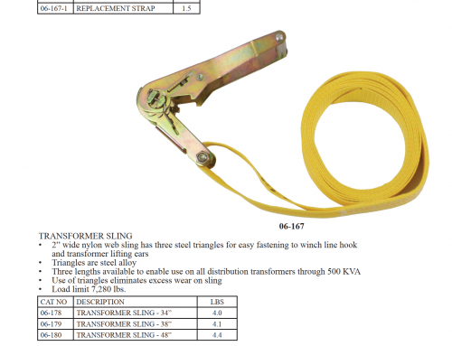 06-179变压器吊索0.96米